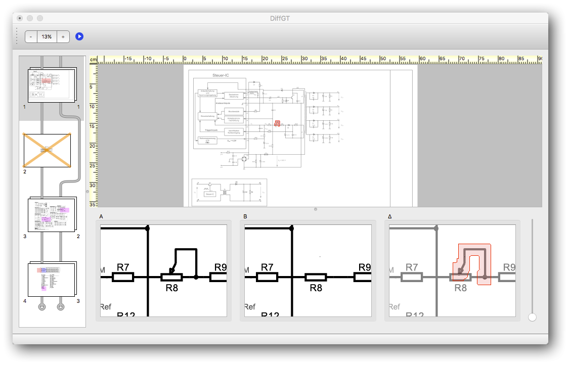 Diff GT: PDF comparison for circuit layouts and technical drawings